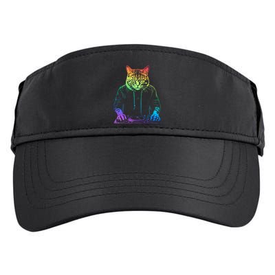 Neon Cat Dj Adult Drive Performance Visor