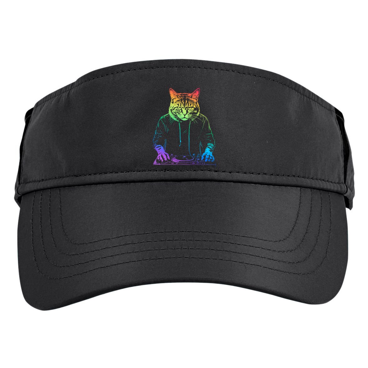 Neon Cat Dj Adult Drive Performance Visor