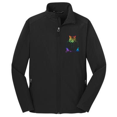 Neon Cat Dj Core Soft Shell Jacket