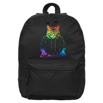 Neon Cat Dj 16 in Basic Backpack