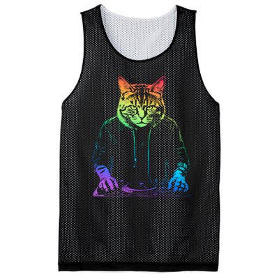 Neon Cat Dj Mesh Reversible Basketball Jersey Tank