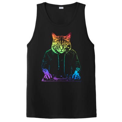 Neon Cat Dj PosiCharge Competitor Tank