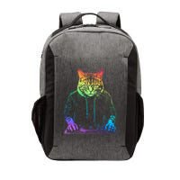 Neon Cat Dj Vector Backpack