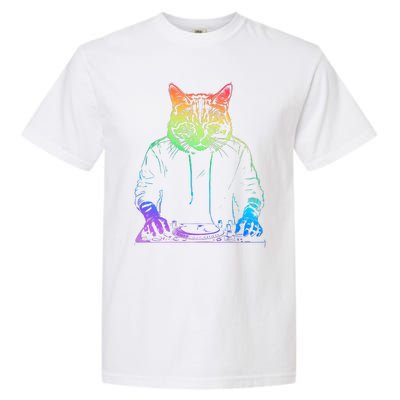 Neon Cat Dj Garment-Dyed Heavyweight T-Shirt