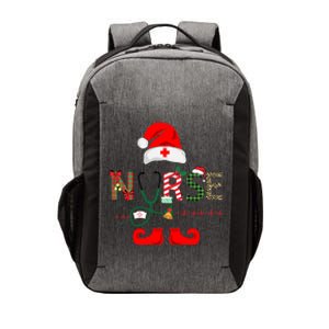 Nurse Christmas Elf Leopard Plaid Design Gift Vector Backpack