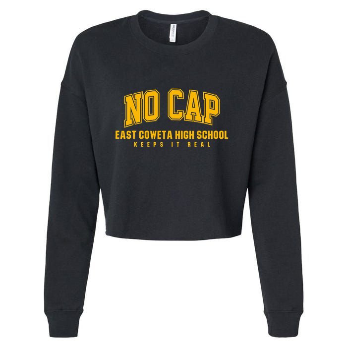No Cap East Coweta High School Keepin It Real Cropped Pullover Crew