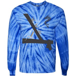 Ninja Costume Easy Last Minute Halloween Tie-Dye Long Sleeve Shirt