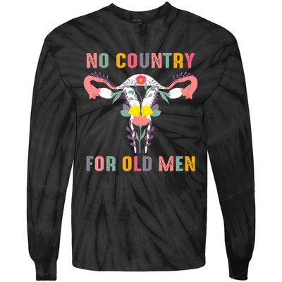 No Country For Old Men Feminist Tie-Dye Long Sleeve Shirt