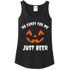 No Candy For Me Just Beer Funny Halloween Ladies Essential Tank