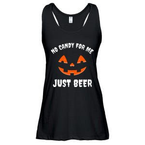 No Candy For Me Just Beer Funny Halloween Ladies Essential Flowy Tank