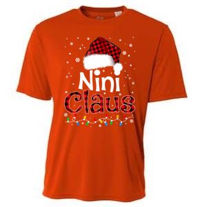 Nini Claus Funny Santa Claus Matching Family Pajamas Great Gift Cooling Performance Crew T-Shirt