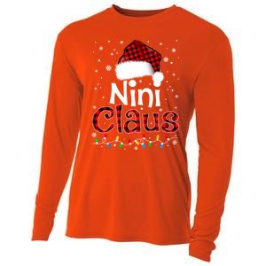 Nini Claus Funny Santa Claus Matching Family Pajamas Great Gift Cooling Performance Long Sleeve Crew