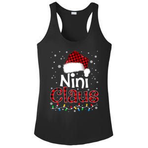 Nini Claus Funny Santa Claus Matching Family Pajamas Great Gift Ladies PosiCharge Competitor Racerback Tank