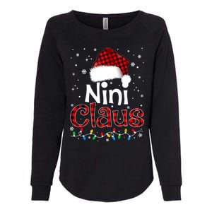 Nini Claus Funny Santa Claus Matching Family Pajamas Great Gift Womens California Wash Sweatshirt