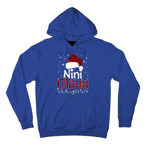 Nini Claus Funny Santa Claus Matching Family Pajamas Great Gift Hoodie