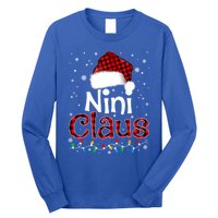 Nini Claus Funny Santa Claus Matching Family Pajamas Great Gift Long Sleeve Shirt