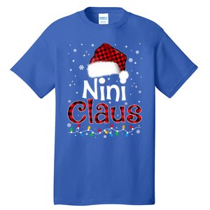 Nini Claus Funny Santa Claus Matching Family Pajamas Great Gift Tall T-Shirt