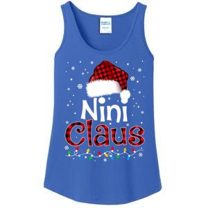 Nini Claus Funny Santa Claus Matching Family Pajamas Great Gift Ladies Essential Tank