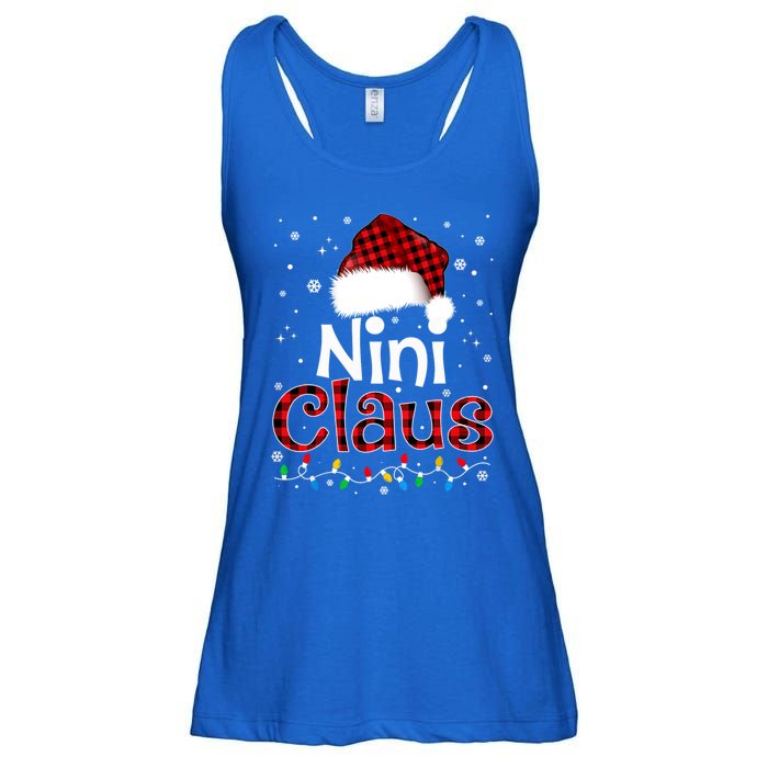 Nini Claus Funny Santa Claus Matching Family Pajamas Great Gift Ladies Essential Flowy Tank