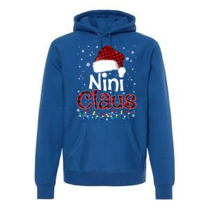 Nini Claus Funny Santa Claus Matching Family Pajamas Great Gift Premium Hoodie