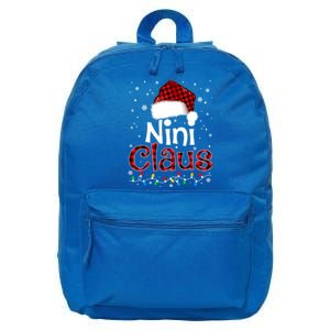 Nini Claus Funny Santa Claus Matching Family Pajamas Great Gift 16 in Basic Backpack