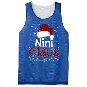 Nini Claus Funny Santa Claus Matching Family Pajamas Great Gift Mesh Reversible Basketball Jersey Tank