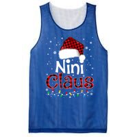 Nini Claus Funny Santa Claus Matching Family Pajamas Great Gift Mesh Reversible Basketball Jersey Tank