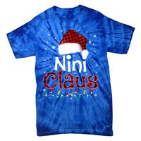 Nini Claus Funny Santa Claus Matching Family Pajamas Great Gift Tie-Dye T-Shirt