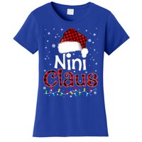 Nini Claus Funny Santa Claus Matching Family Pajamas Great Gift Women's T-Shirt