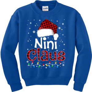 Nini Claus Funny Santa Claus Matching Family Pajamas Great Gift Kids Sweatshirt