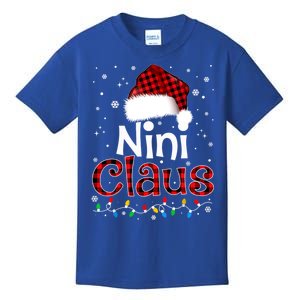 Nini Claus Funny Santa Claus Matching Family Pajamas Great Gift Kids T-Shirt