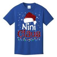 Nini Claus Funny Santa Claus Matching Family Pajamas Great Gift Kids T-Shirt