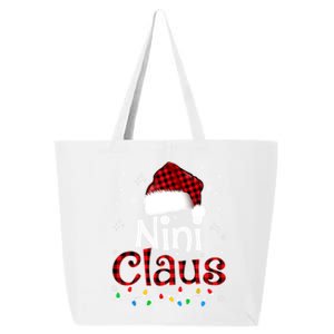 Nini Claus Funny Santa Claus Matching Family Pajamas Great Gift 25L Jumbo Tote