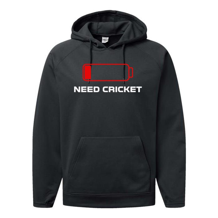 Need Cricket For Cricket Lovers Players Funny Performance Fleece Hoodie