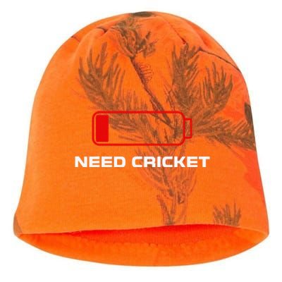 Need Cricket For Cricket Lovers Players Funny Kati - Camo Knit Beanie