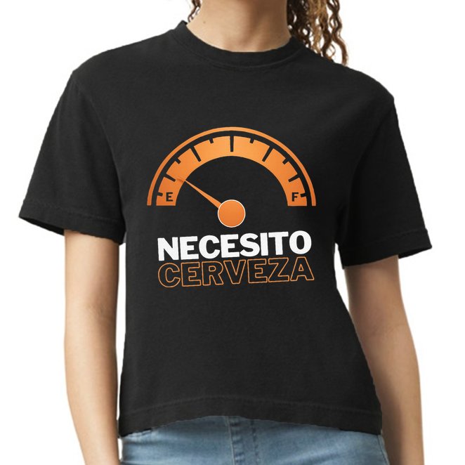 Necesito Cerveza Funny Spanish Beer Lover Comfort Colors Boxy T-Shirt