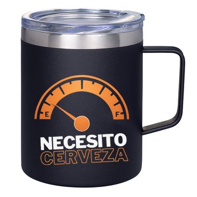 Necesito Cerveza Funny Spanish Beer Lover 12oz Stainless Steel Coffee Mug