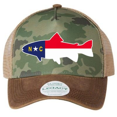 North Carolina Flag with Trout Fish Legacy Tie Dye Trucker Hat