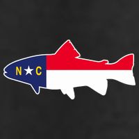 North Carolina Flag with Trout Fish Adult Drive Performance Visor
