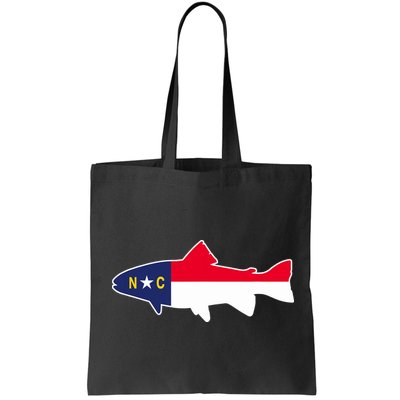 North Carolina Flag with Trout Fish Bag