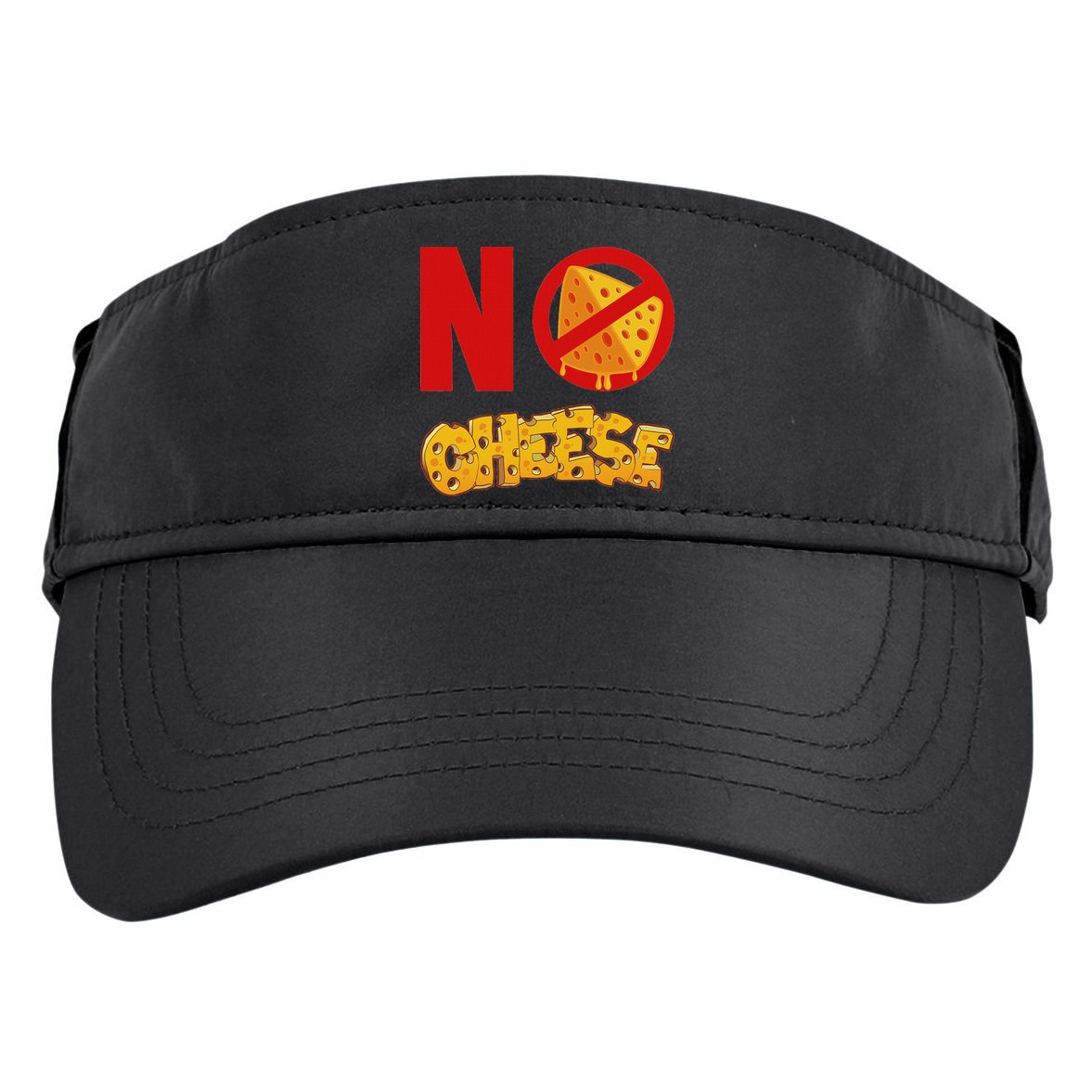 No Cheese For Those Who DonT Like Cheese Adult Drive Performance Visor