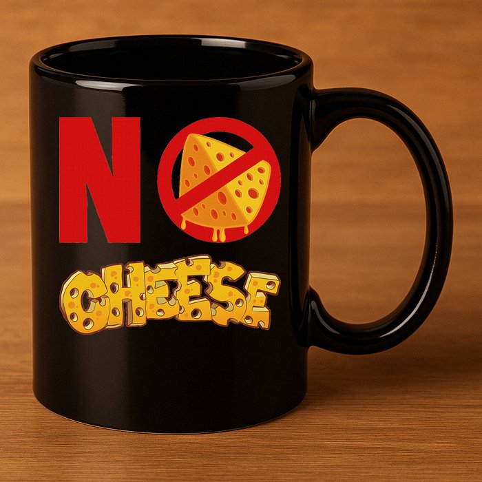 No Cheese For Those Who DonT Like Cheese 11oz C Handle Ceramic Mug