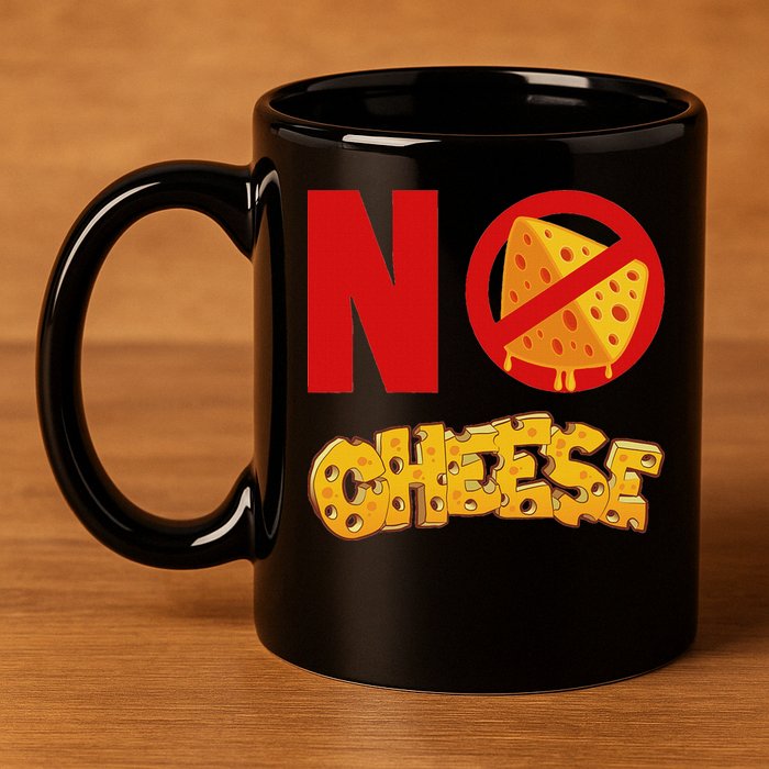 No Cheese For Those Who DonT Like Cheese 11oz C Handle Ceramic Mug