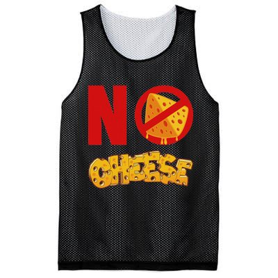 No Cheese For Those Who DonT Like Cheese Mesh Reversible Basketball Jersey Tank