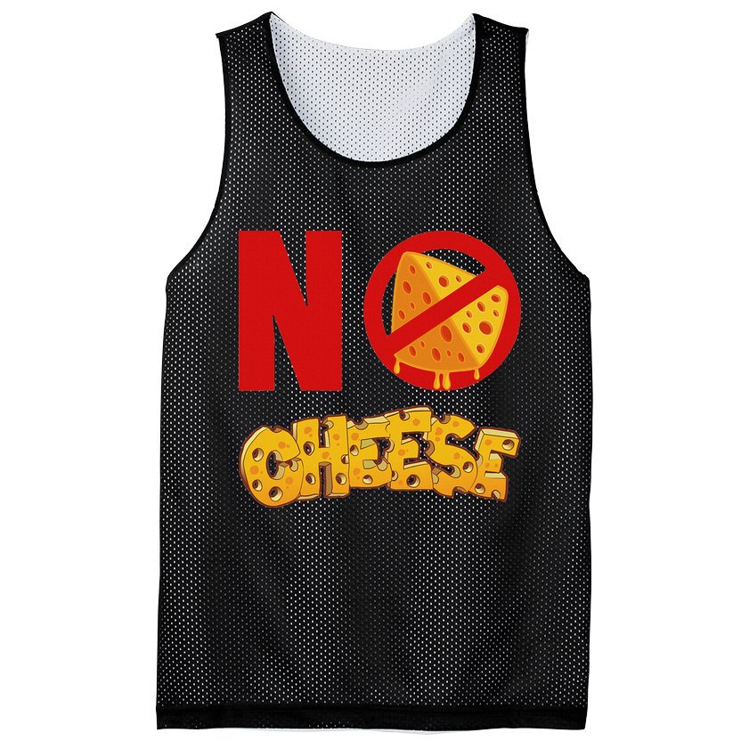 No Cheese For Those Who DonT Like Cheese Mesh Reversible Basketball Jersey Tank