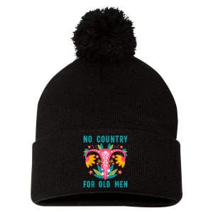 No Country For Old Men Our Uterus Our Choice Feminist Rights Pom Pom 12in Knit Beanie