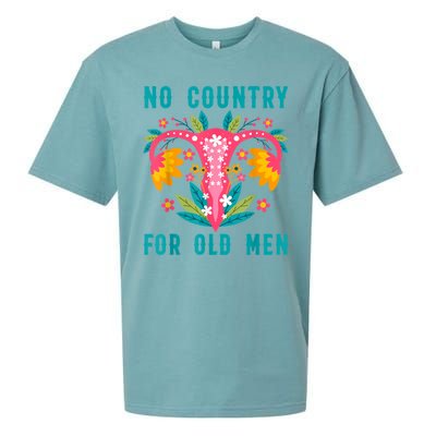 No Country For Old Men Our Uterus Our Choice Feminist Rights Sueded Cloud Jersey T-Shirt