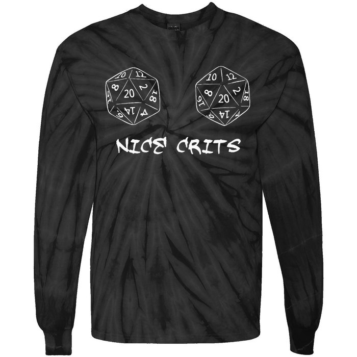 Nice Crits Funny Design Tie-Dye Long Sleeve Shirt