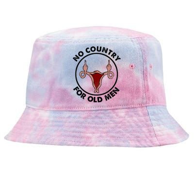 No Country For Old Men Uterus Feminist Women Rights Vintage Tie-Dyed Bucket Hat