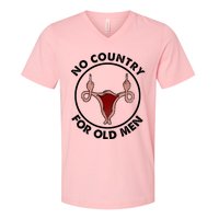 No Country For Old Men Uterus Feminist Women Rights Vintage V-Neck T-Shirt